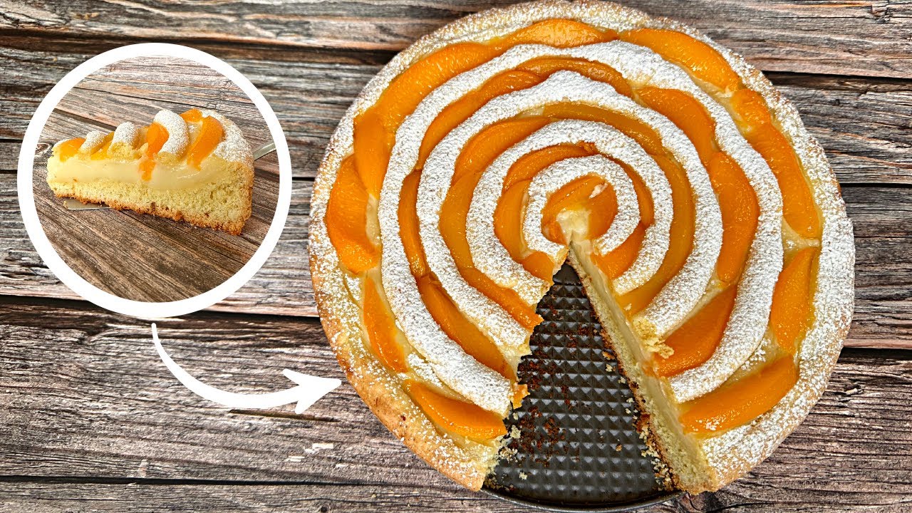 Pastel de crema y Fruta ¡Tarta Sin Manteca!
