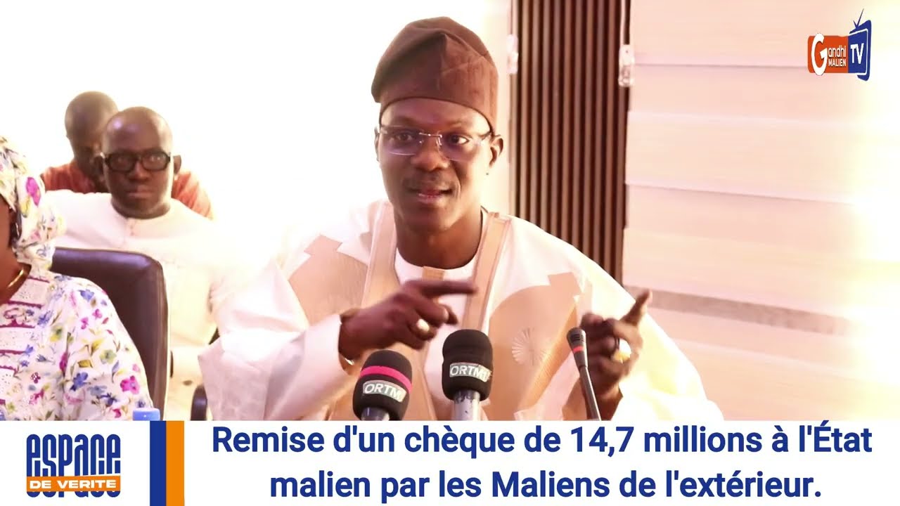 #urgent : Remise d'un chèque de 14,7 millions à l'Etat malien par les maliens de l'extérieur