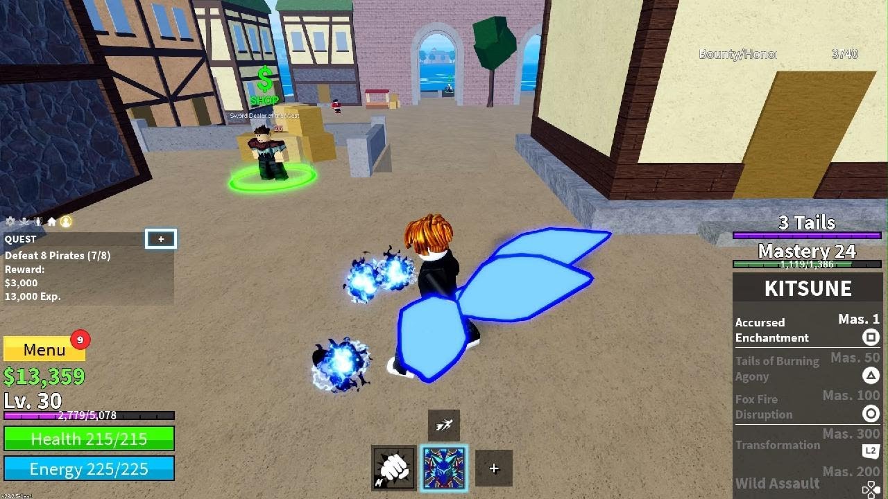 Grinding on blox fruit