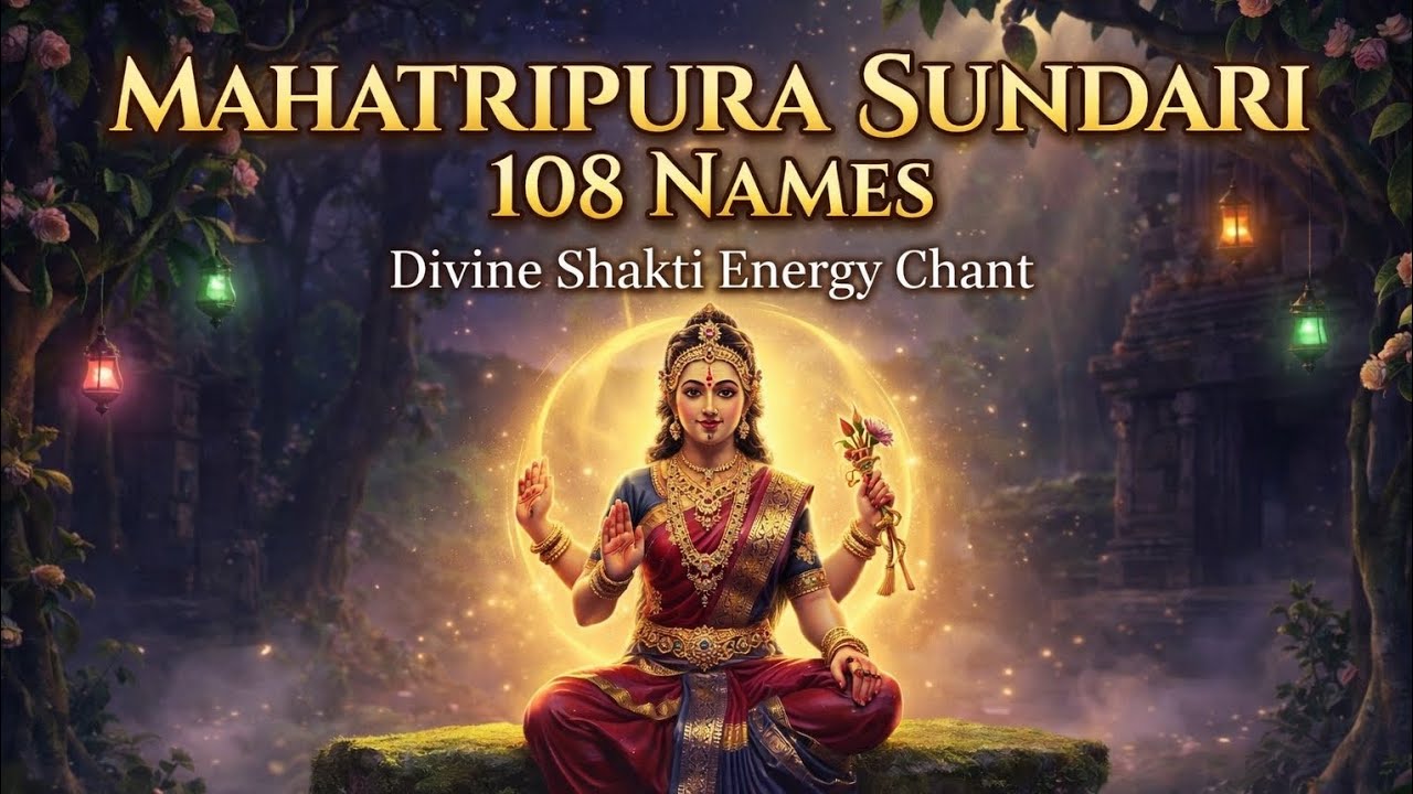 🌺 Mahatripura Sundari 108 Divine Names | देवी वैभवाश्चर्य अष्टोत्तर शतनाम स्तोत्रम् 🔱 Shakti Trance