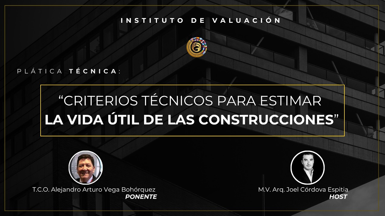 Criterios para Estimar la Vida Útil I Alejandro Vega Bohórquez