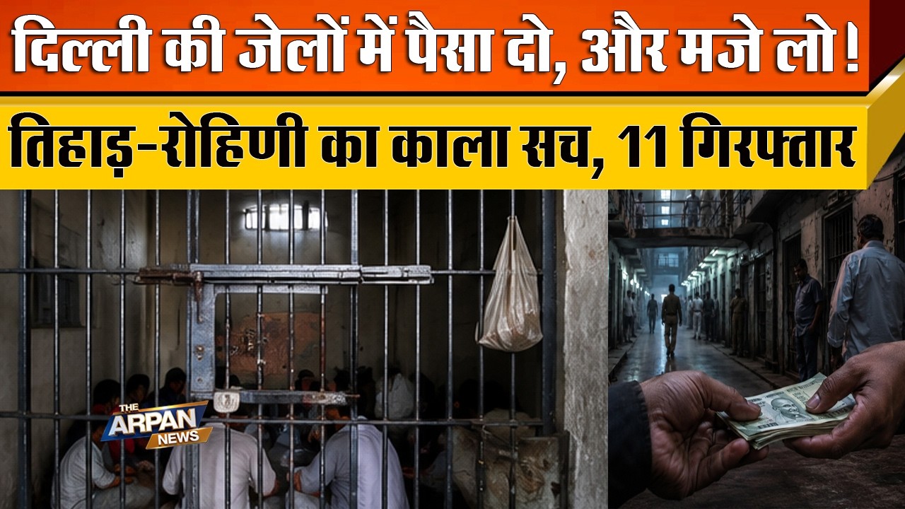 दिल्ली की Rohini और Tihar में वसूली और VIP सुविधा का काला सच बेनकाब ACB ने 11 लोगों को गिरफ्तार किया