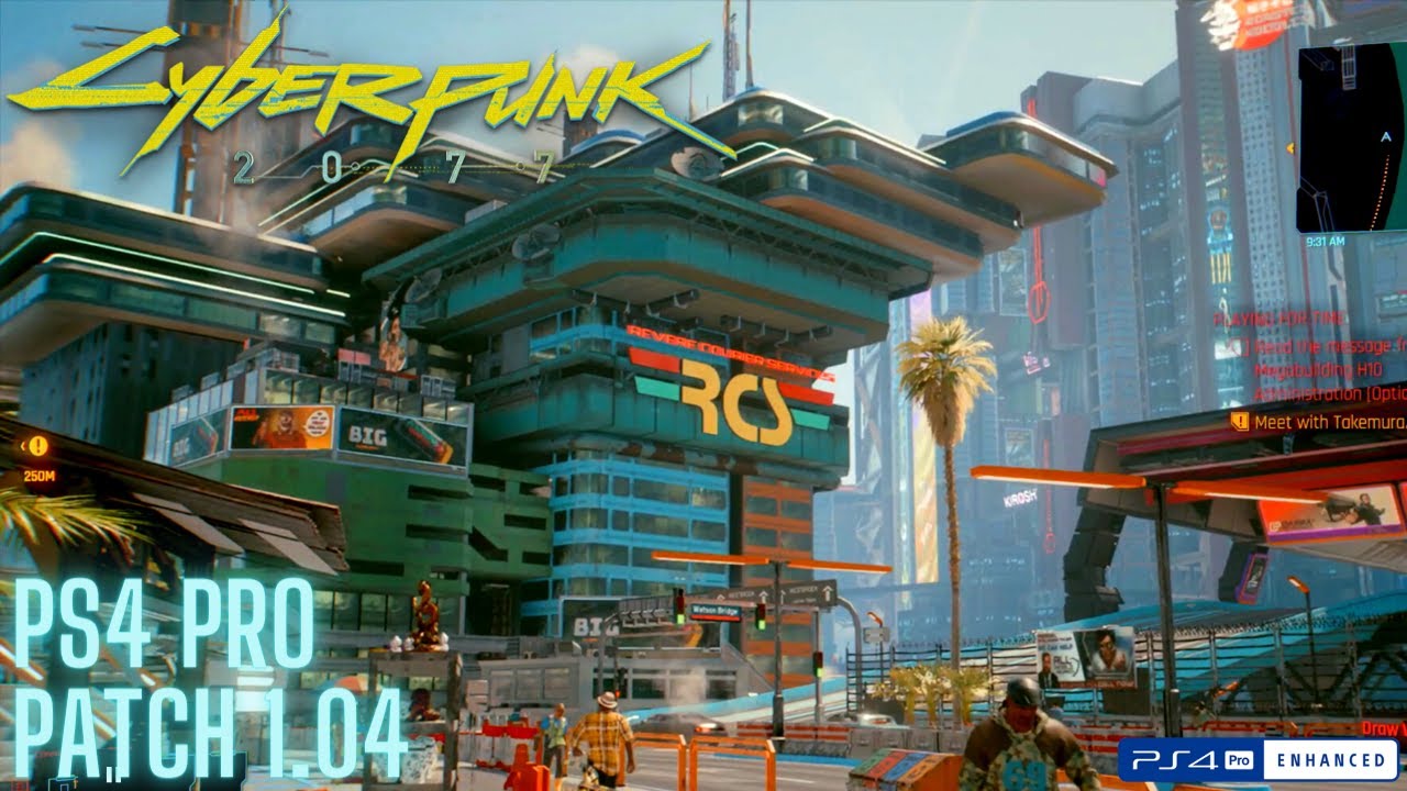 Cyberpunk 2077: Patch 1.04 PS4 Pro Gameplay