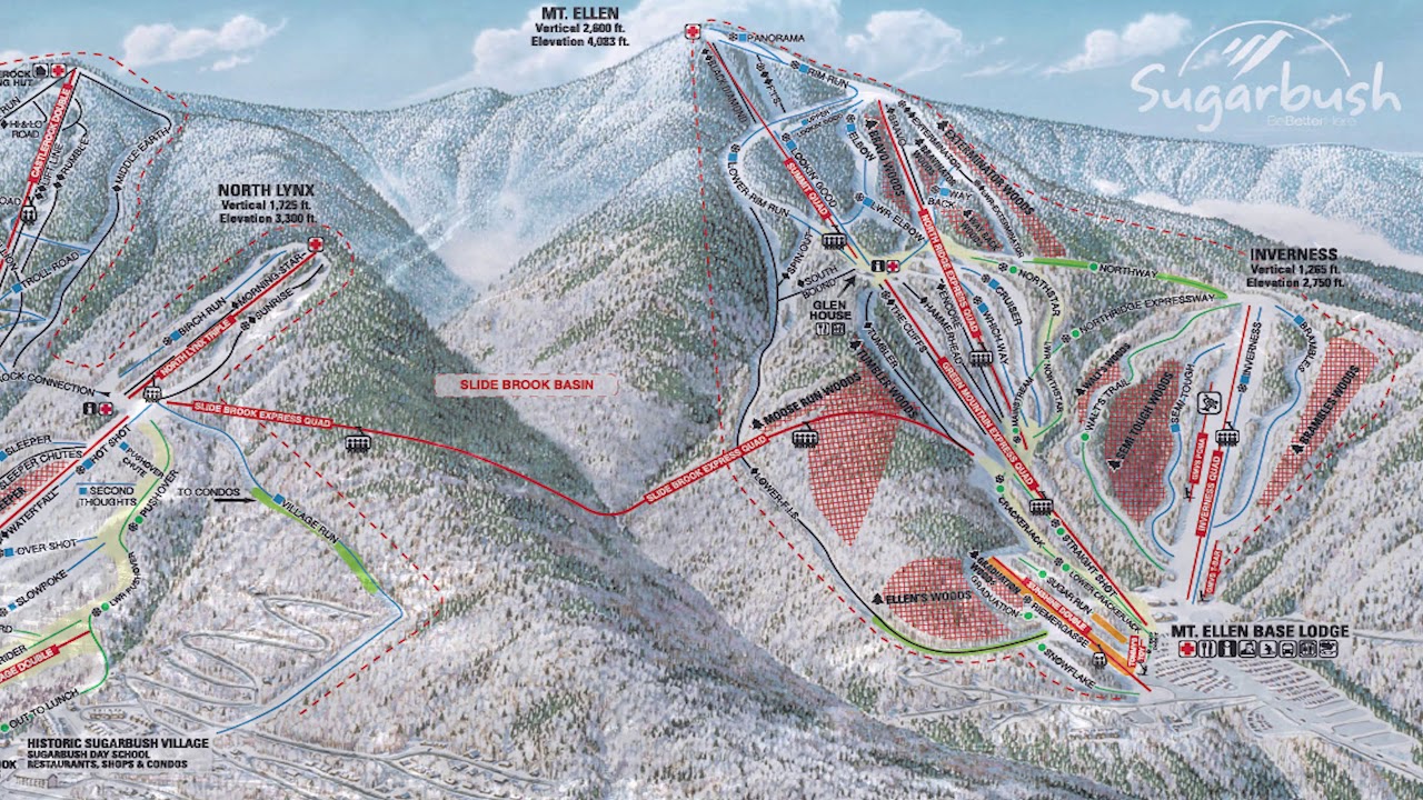 Sugarbush Aerial Overview by Slopevue.com