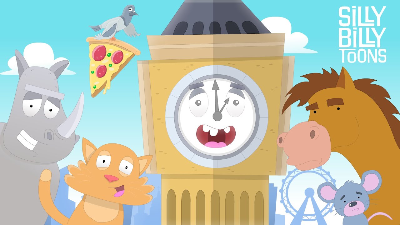 Hickory Dickory Dock | Silly Billy Toons | Silly Nursery Rhymes for silly kids!