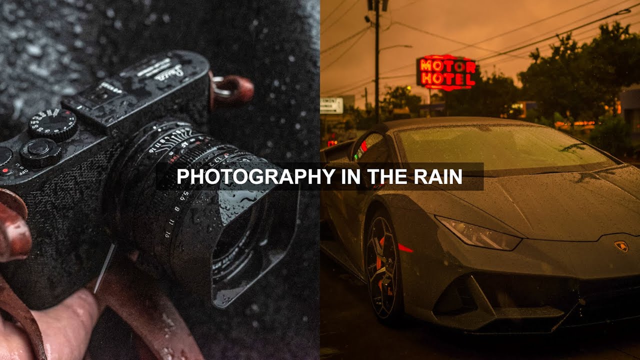 Leica In The Rain (moody photography behind the scenes)