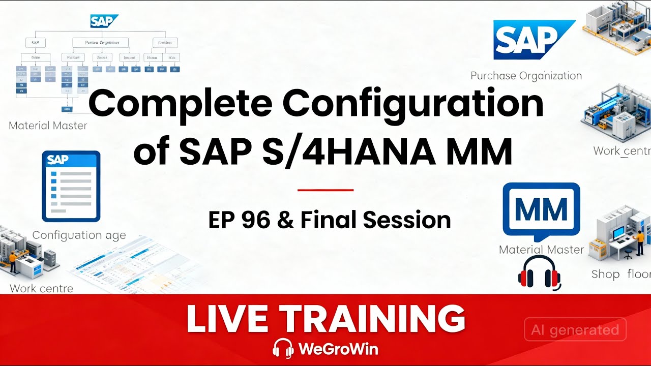 SAP PP SAP MM: интерактивное обучение | EP 96 | Финальная сессия | Выполнение этапов настройки SA...