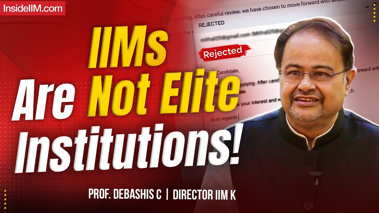 Most IIM Graduates Stagnate At Middle Management, Ft. Debashis C, IIM K Director