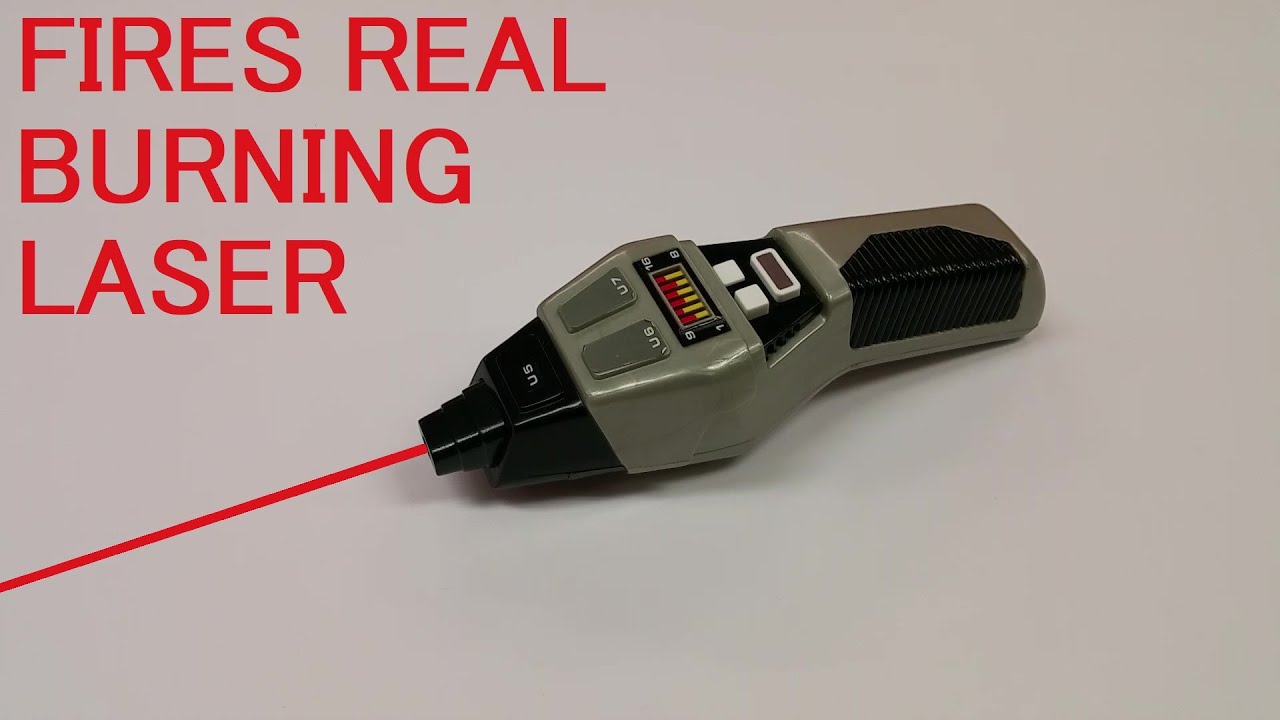Custom Star Trek Phaser with Burning and Cutting laser.