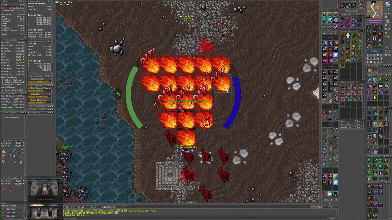 Tibia 793 MS - Flimsy Port Hope (The Netherworld) - 8.4kk/h (100%)