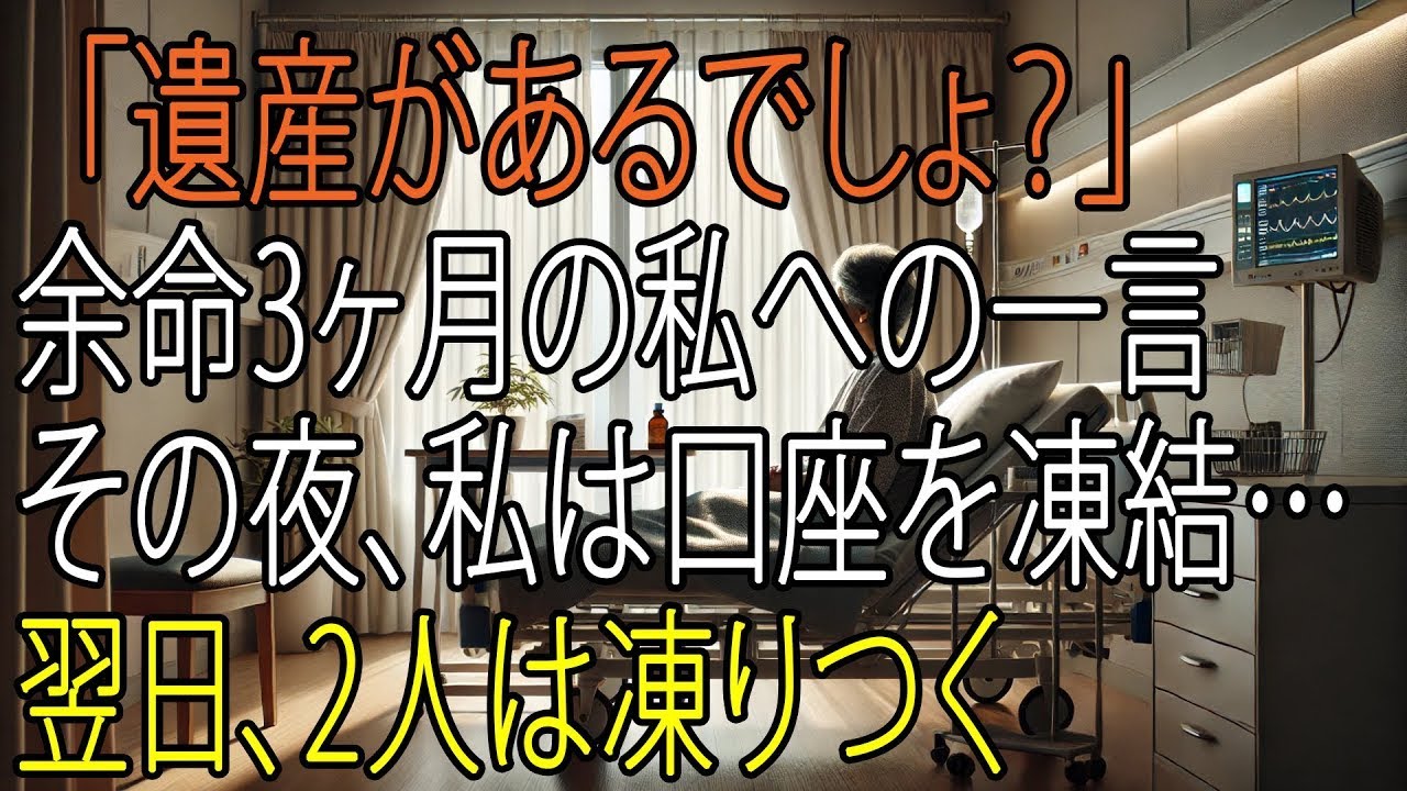 「遺産があるだろ」と言い放った息子夫婦――余命3ヶ月の私が夜にした“ある手”で翌朝2人は凍りついた【シニアライフ】【60代以上の方へ】