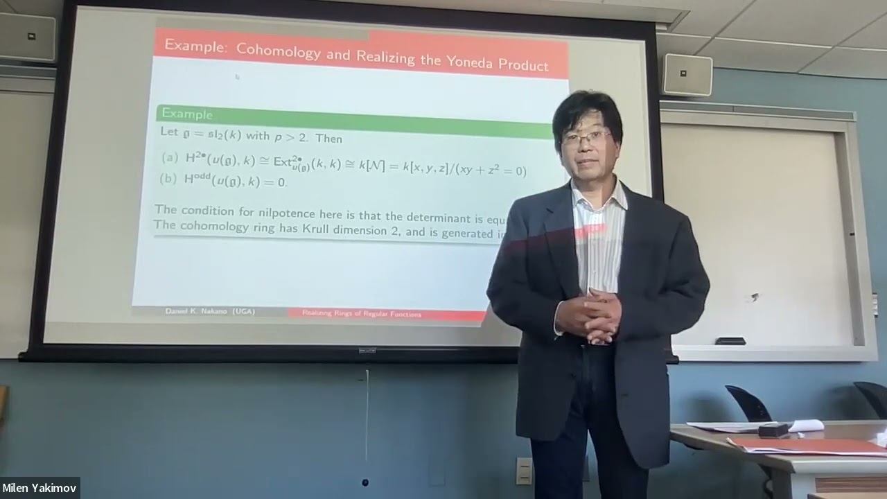 Daniel Nakano: Realizing Rings of Regular Functions via the Cohomology of Quantum Groups
