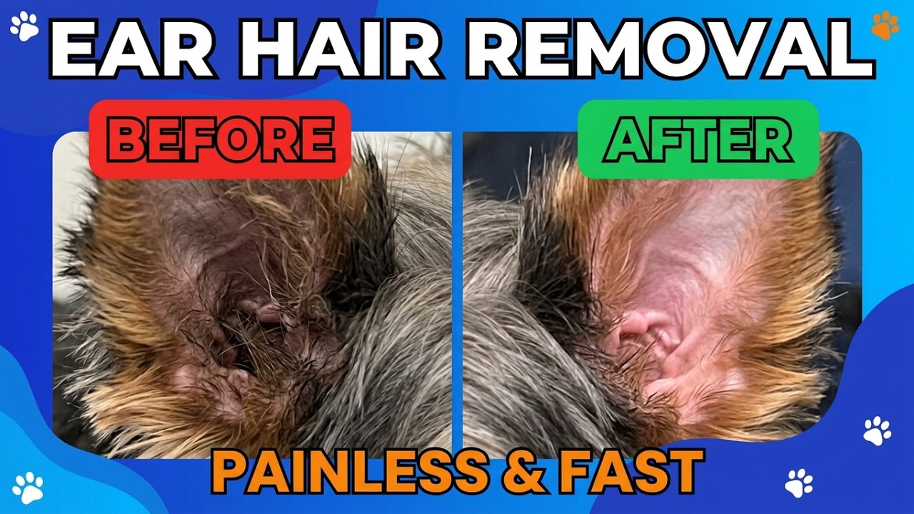 Yorkie Ear Hair Removal: FAST, SAFE, PAINLESS!