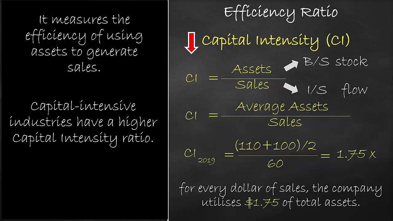 Efficiency Ratio - Capital Intensity