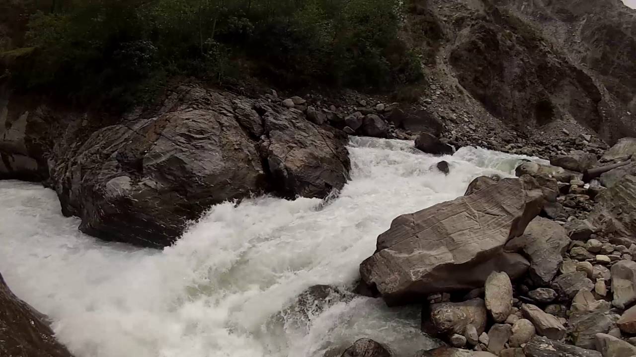 Upper Bhote Koshi canyon, Nepal, from near the Tibet border