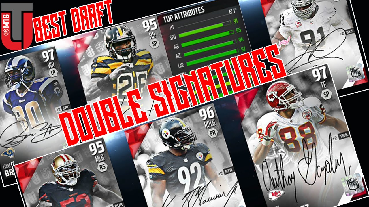 DOUBLE SIGNATURE ROUNDS!!! | 86 OVR Best Draft Ever!?!? | Madden 16 Draft Champions