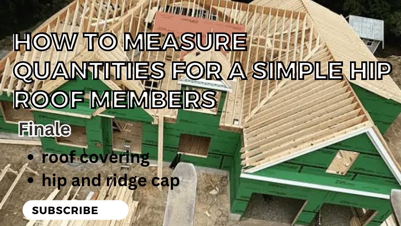HOW TO MEASURE QUANTITIES FOR A SIMPLE HIP ROOF | ROOF COVERING, HIP CAP & RIDGE CAP MADE EASY