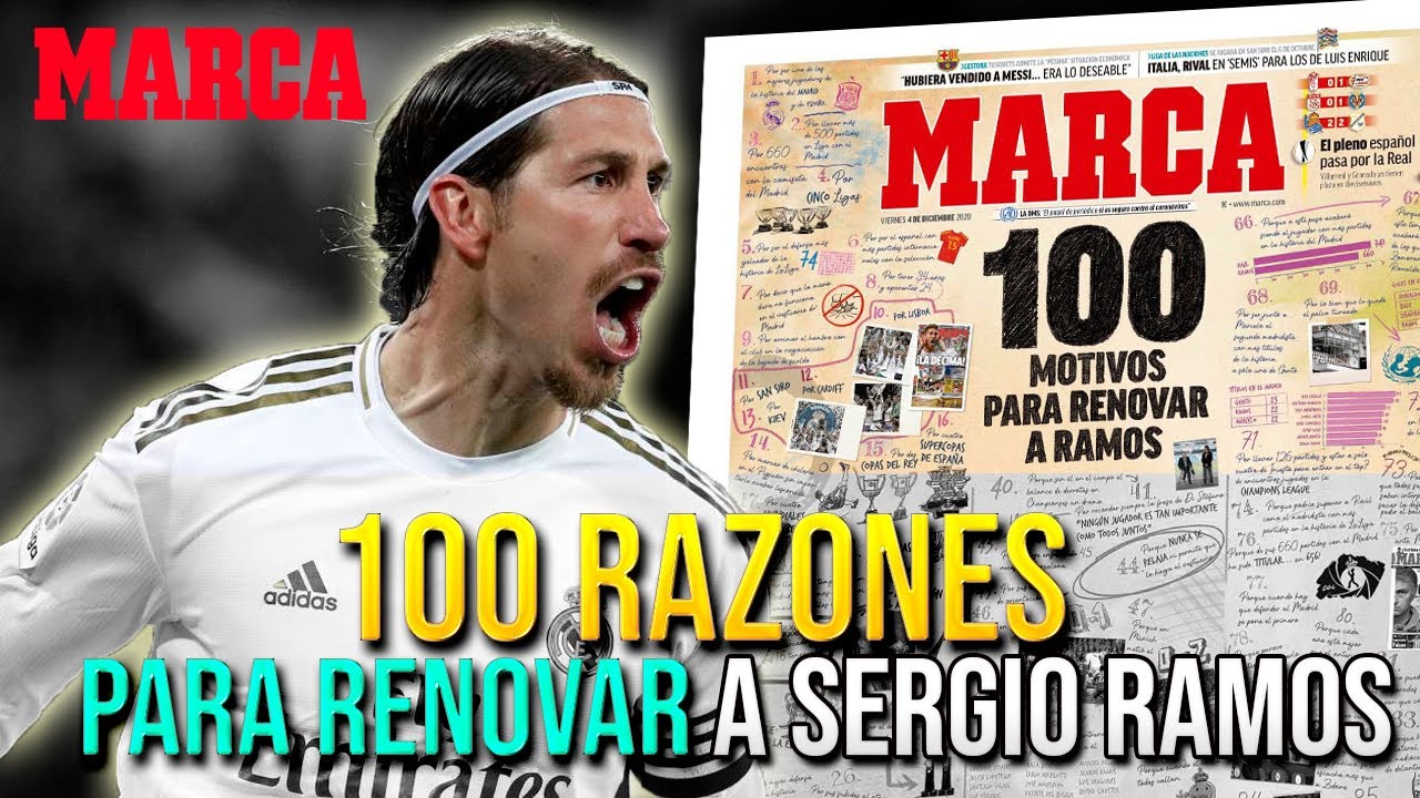 LAS 100 RAZONES PARA RENOVAR A SERGIO RAMOS (Según el MARCA) + NEYMAR QUIERE JUGAR CON MESSI