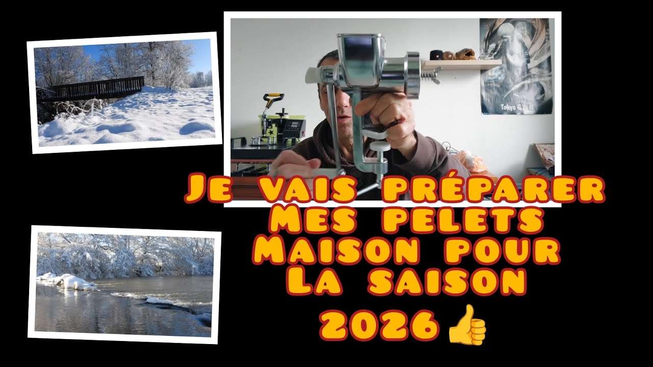 Je vais préparer mes pelets pour la saison 2026 ( pêche de la carpe)