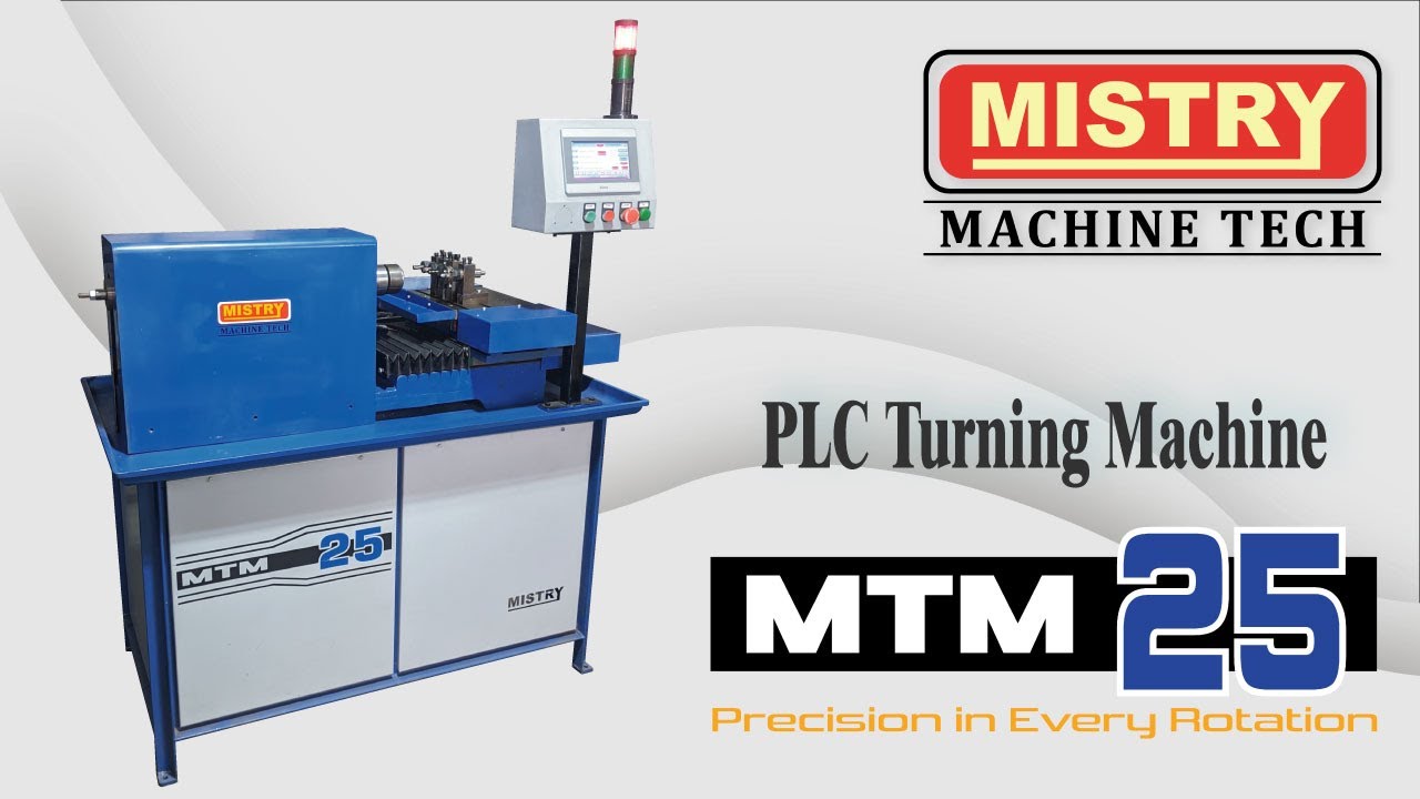 MTM25 - PLC Turnning Machine - Mistry Machine Tech Jamnagar #Plc #turningmachines #minicnc