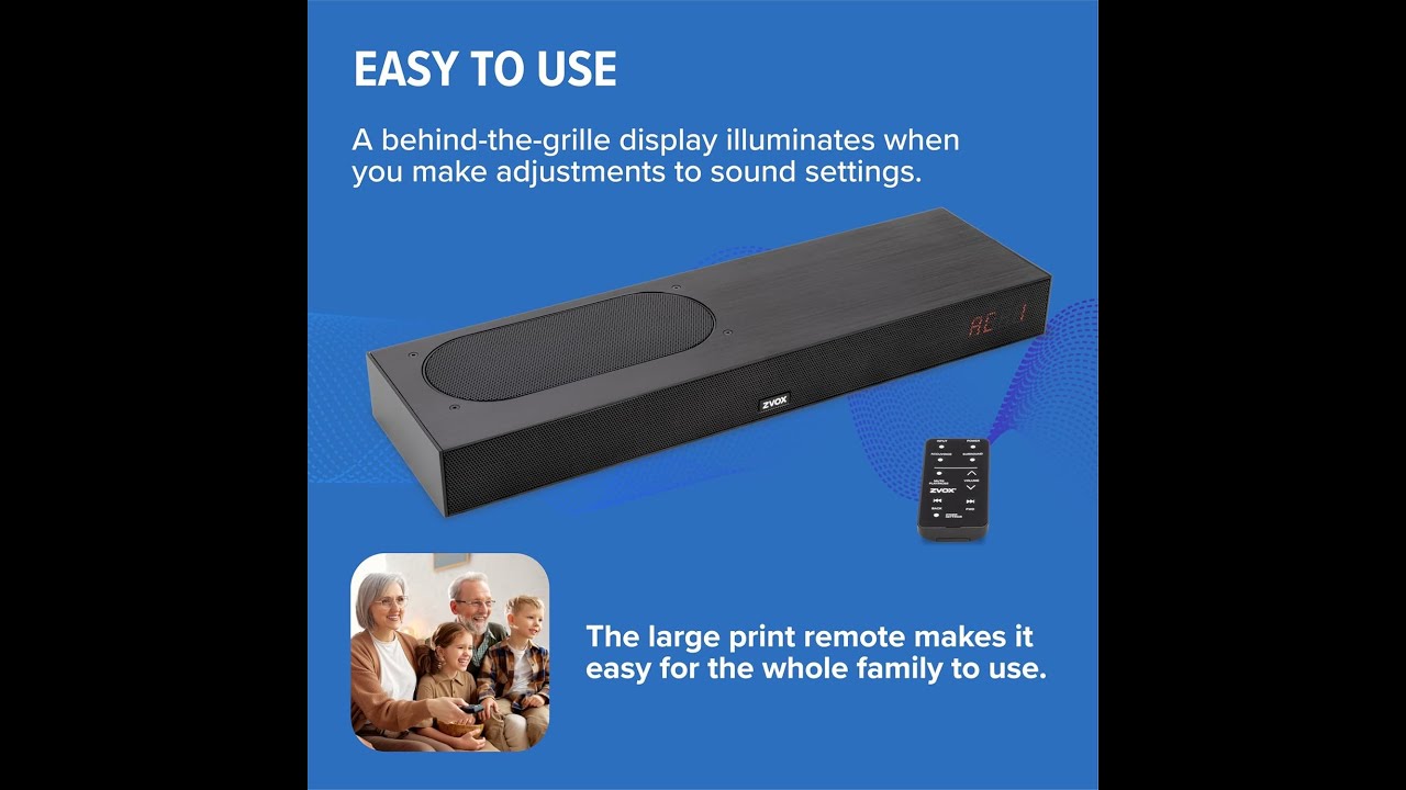 ZVOX AccuVoice AV835 Soundbar Review : Crystal Clear Dialogue with 20 Voice Boost Levels