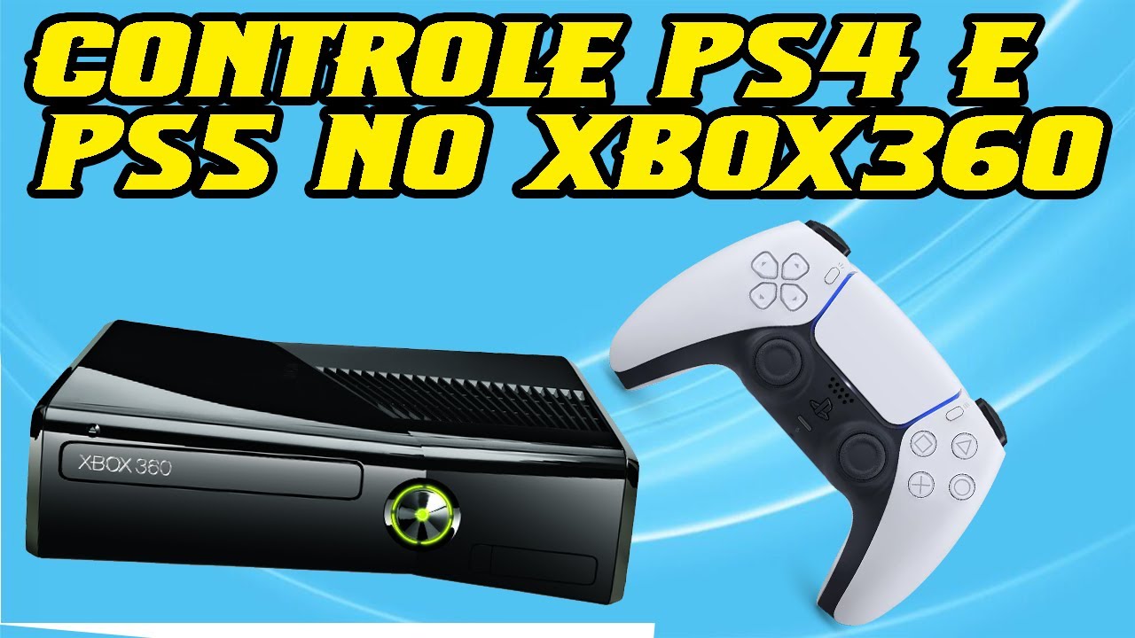 COMO USAR CONTROLE DO PS5 NO XBOX 360 - DualSense e DualShock 4 no Xbox 360 com este plugin!