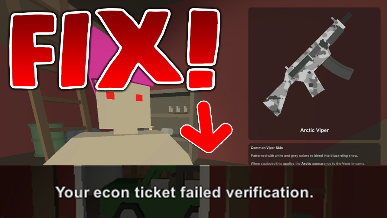 ПРОСТОЕ РЕШЕНИЕ: ОШИБКА ПРОВЕРКИ ECON TICKET &mdash; Unturned
