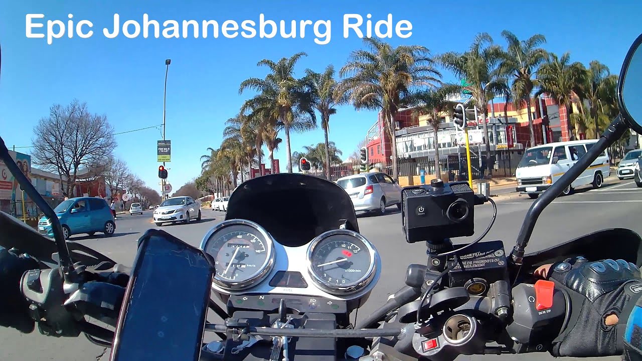 Epic Motorcycle Ride from Primrose to Bruma in Johannesburg