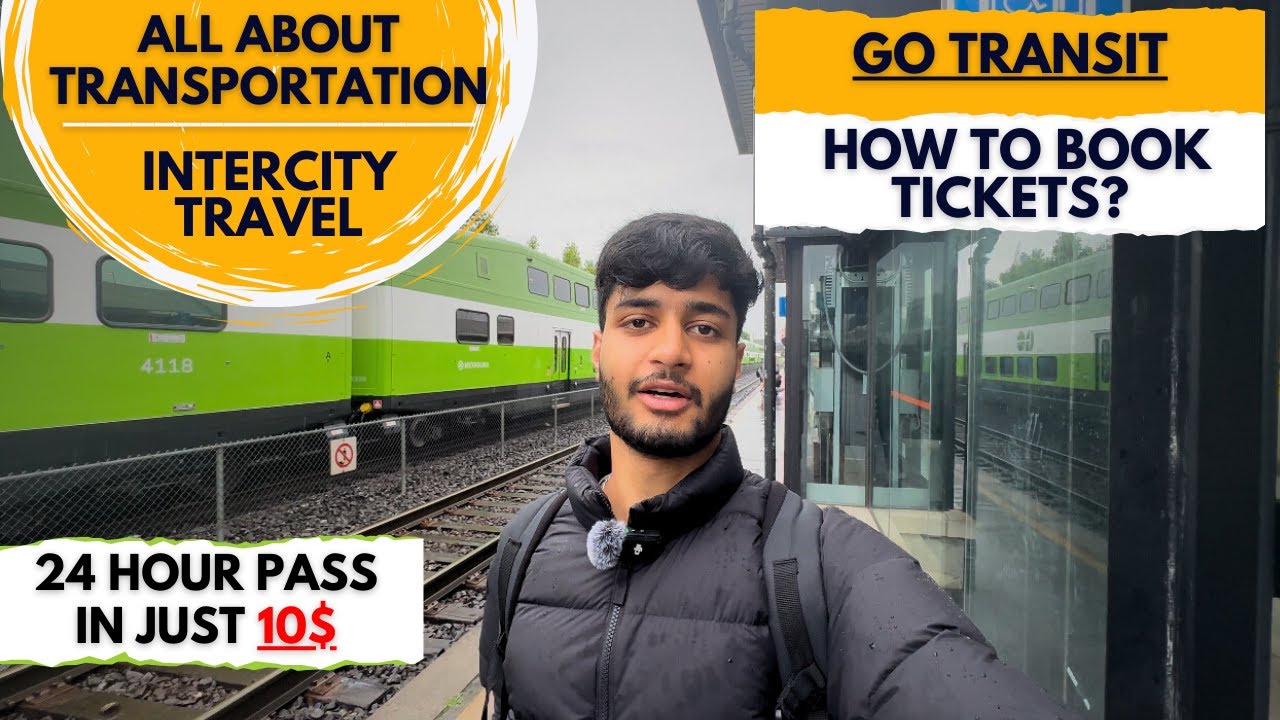 TRAVELLING IN JUST 10$ USING GO RAIL & BUS | How To Book Tickets & Travelling Vlog 🇨🇦