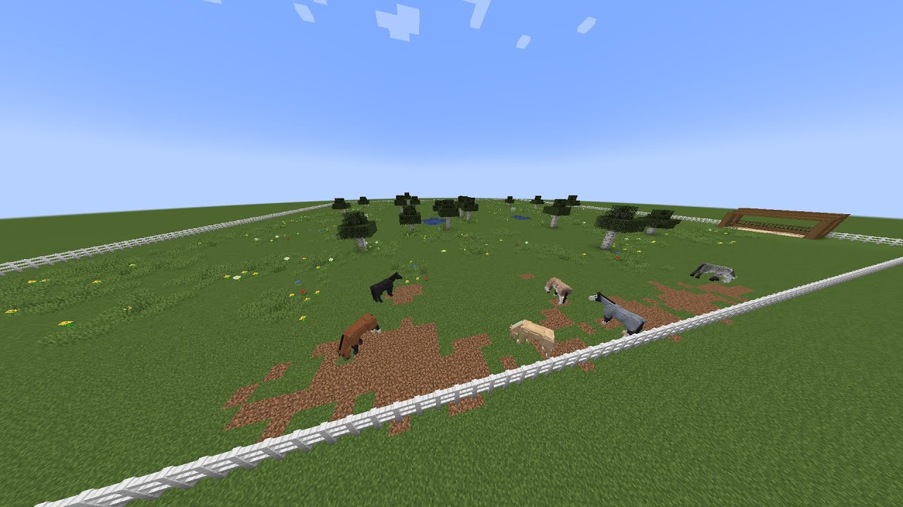 Nouveaux chevaux + décoration du pré pour les chevaux d'extérieur sur ~SWEM~