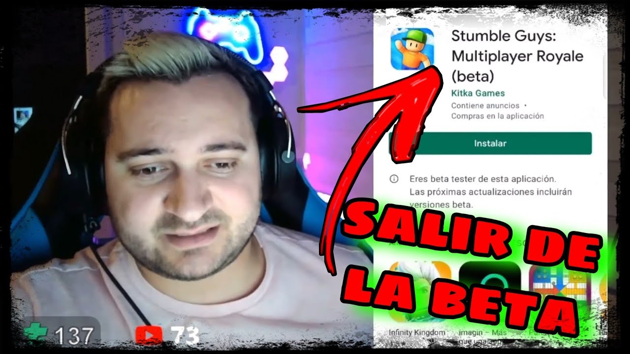 🙈Como SALIR de la BETA 0.31 de STUMBLE GUYS🙈