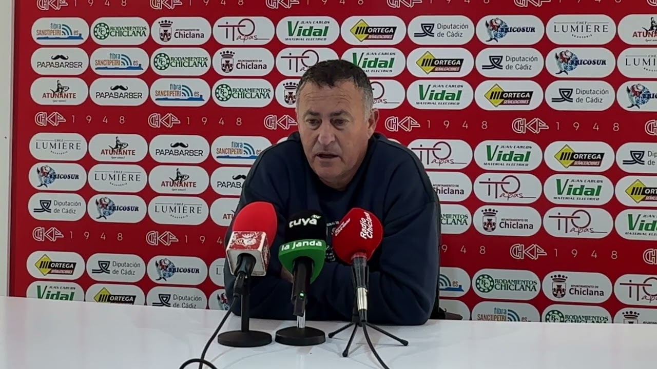 11/1/26 ⚽️ #ChiclanaCF 🆚 #AOnubense - Declaraciones de Alfonso Cortijo, entrenador del Chiclana C.F.