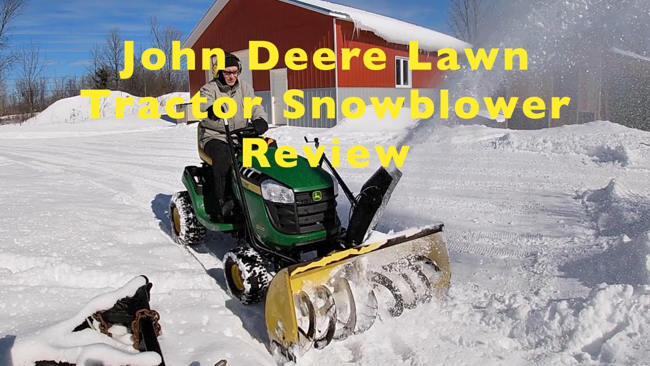 Обзор газонного трактора-снегоуборщика John Deere D125