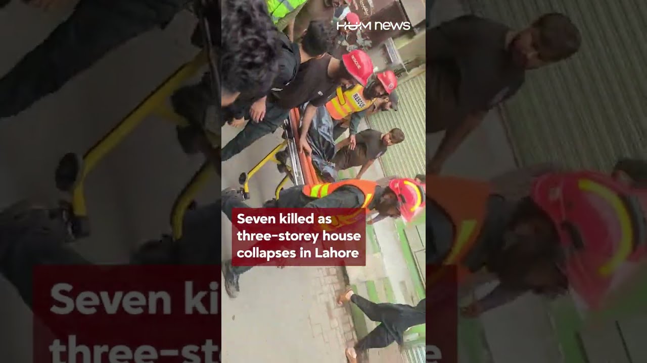 Seven de@d, rescue operation underway after three-storey building collapses in Lahore