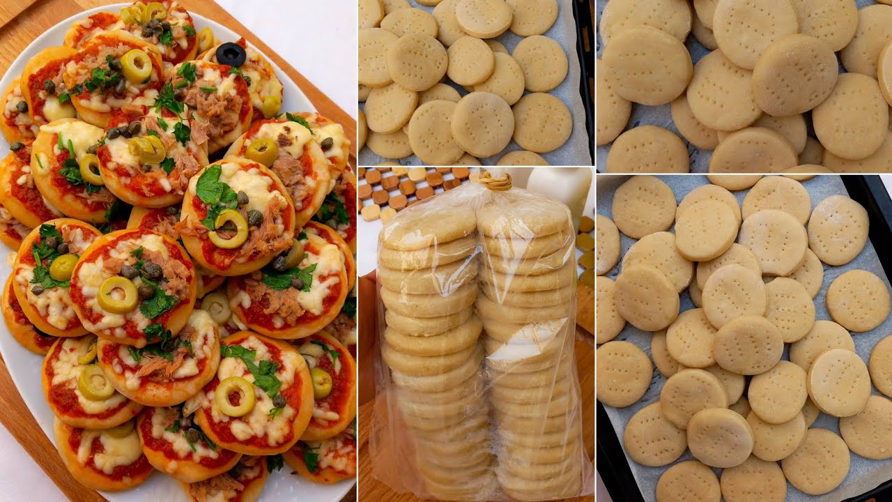 Les minis pizza 🍕 حضري عجينة ميني بيتزا وطريقة تخزينهم في المجمد