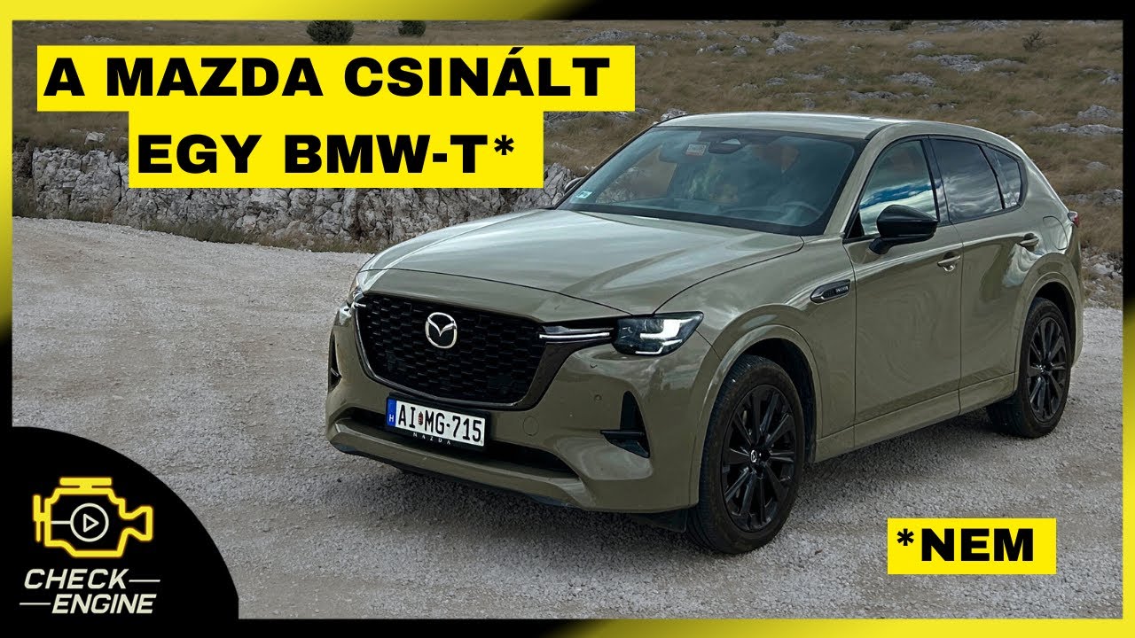 Ezt még mindig nem tudja a villanyautó: Mazda CX-60 gigateszt - Check Engine Sztori