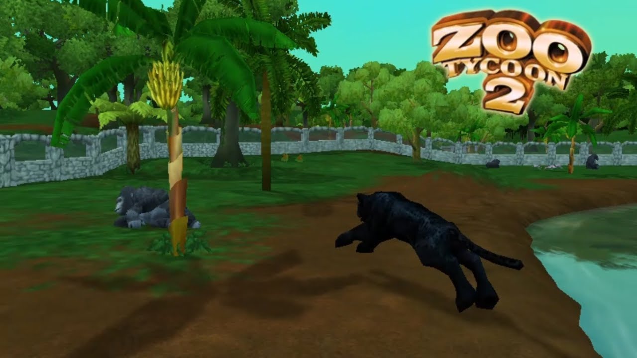 Zoo Tycoon 2 Black Leopard Hunting Mountain Gorilla