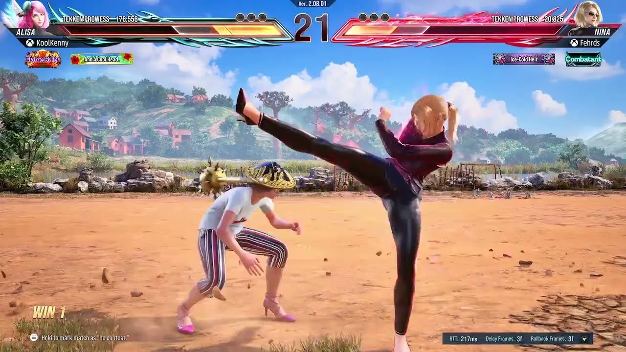 KOOLKenny148st TEKKEN 8 - My Alisa Bosconovitch VS Nina Williams Gameplay.  Match 2.