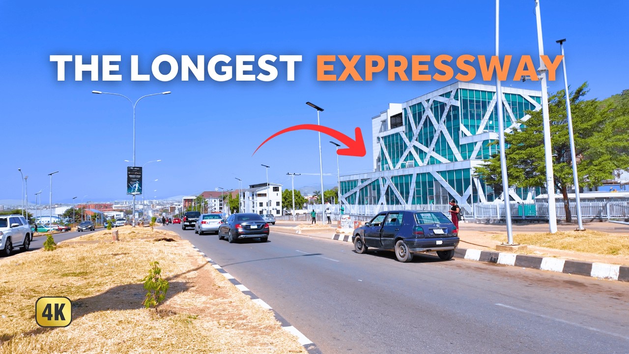 Walking the LONGEST Expressway in Abuja — Ahmadu Bello Way in 4K TOUR