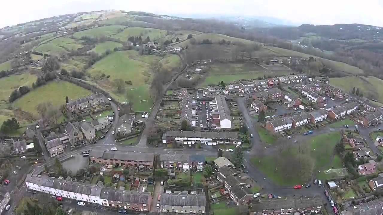 View of Etherow Country Park and Compstall from above
