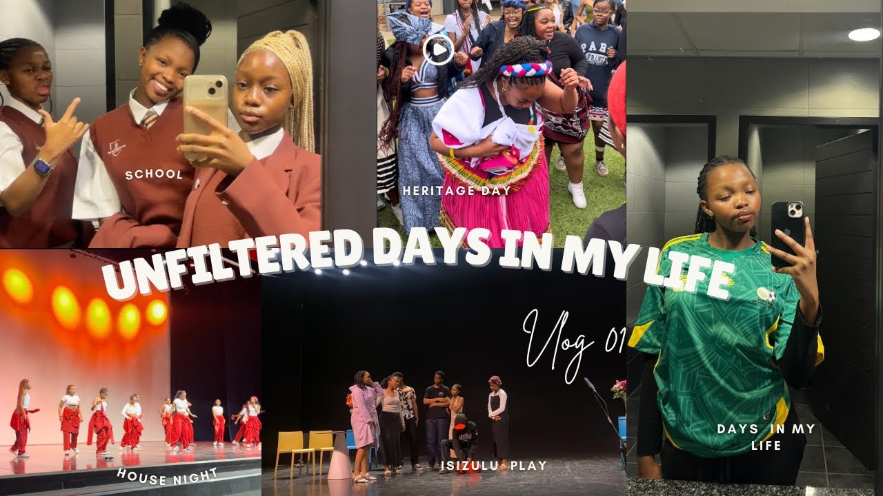 Unfiltered days in my life | school days, plays, heritage day, concert | South African YouTuber