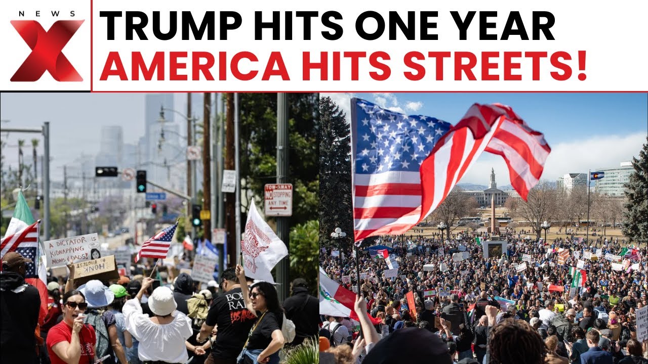 One Year Of Trump 2.0: “Free America” Protests Explode In LA As Trump Marks One Year Back In Power
