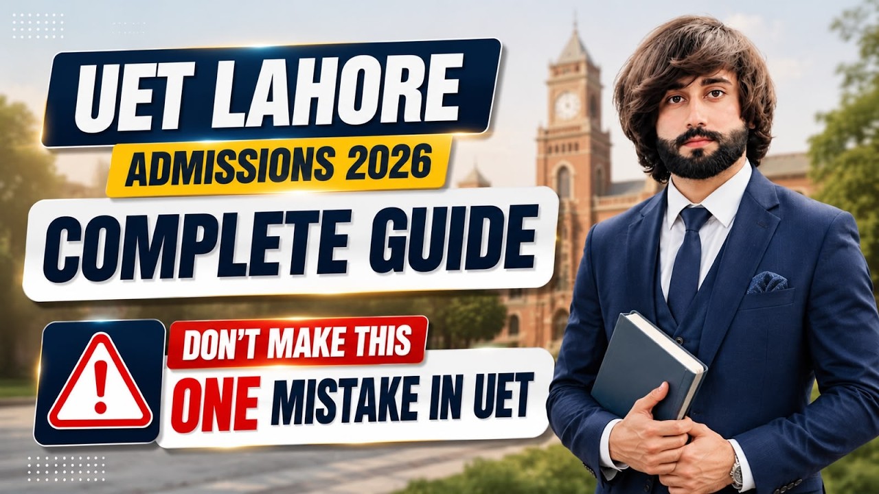 UET Admission 2026 Complete Guide I UET Admission Form 2026 I How to Apply in UET Lahore 2026 I UET