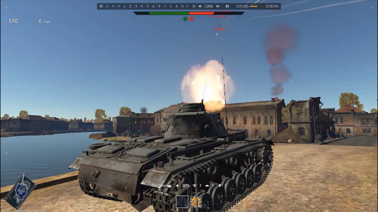 War Thunder - Tank shoots down a plane with its main cannon!
