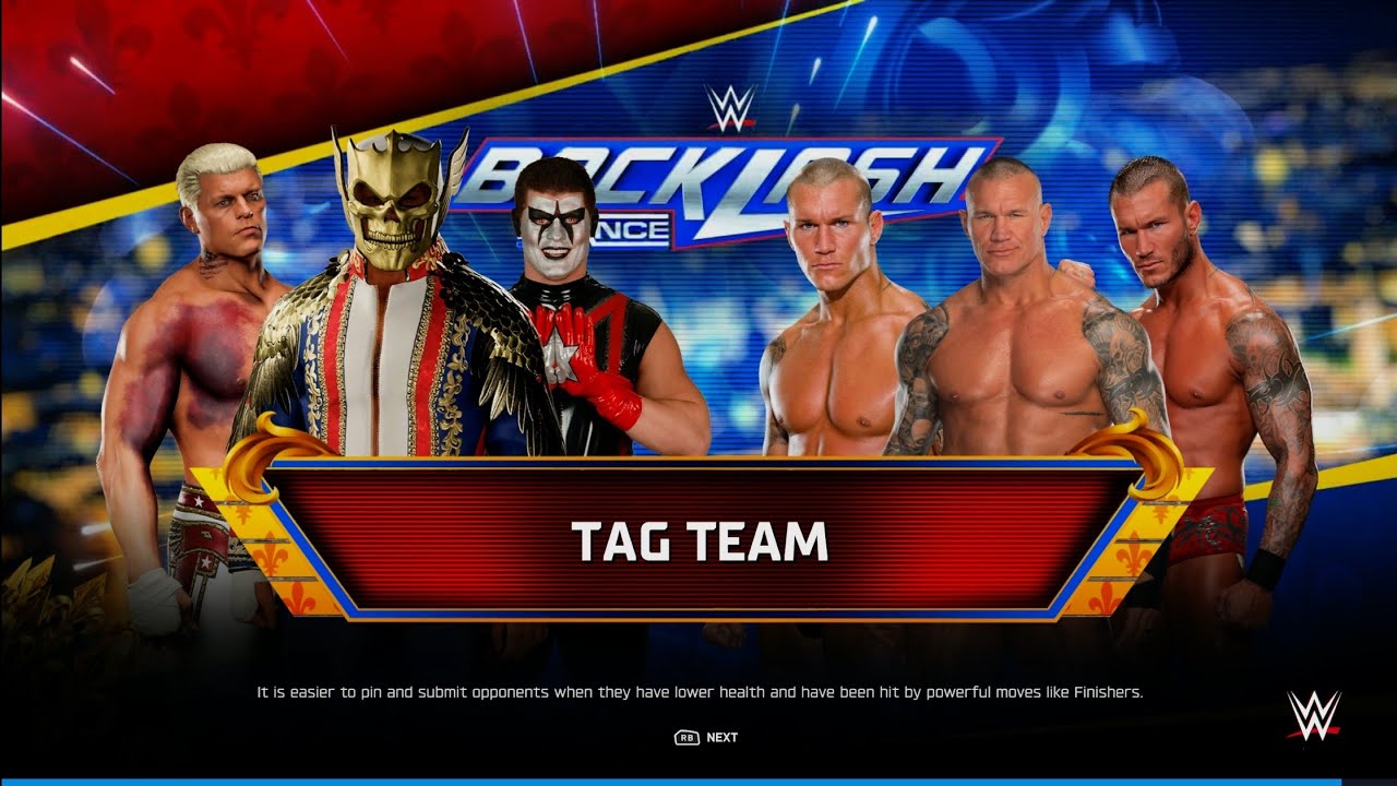 American Nightmare, Cody Rhodes & Stardust Vs Team Randy Orton -Tag Team Elimination Match |WWE 2k25