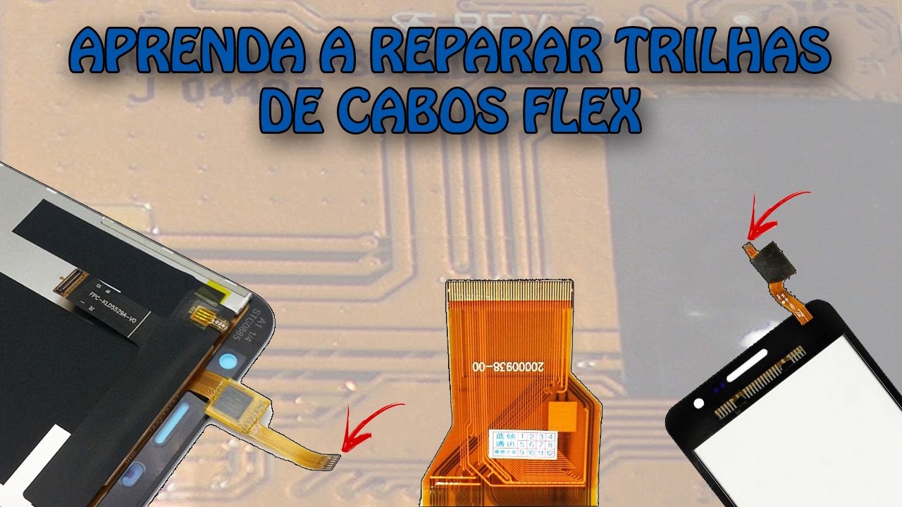 Como Recuperar Consertar Cabo Flat Flet Flex Trilhas danificadas Celular e Tablet