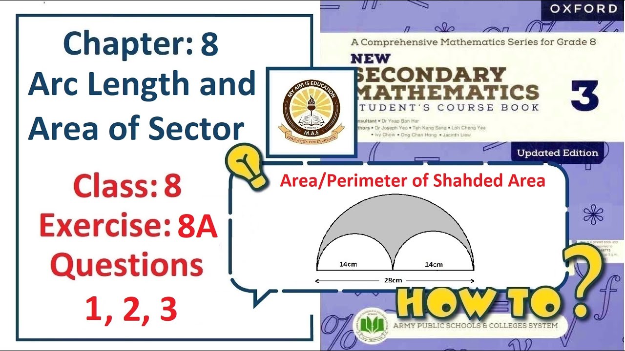 Exercise 8A Question 1, 2, 3– (Circles/Perimeters)  Complete solution – APS Math Class 8.