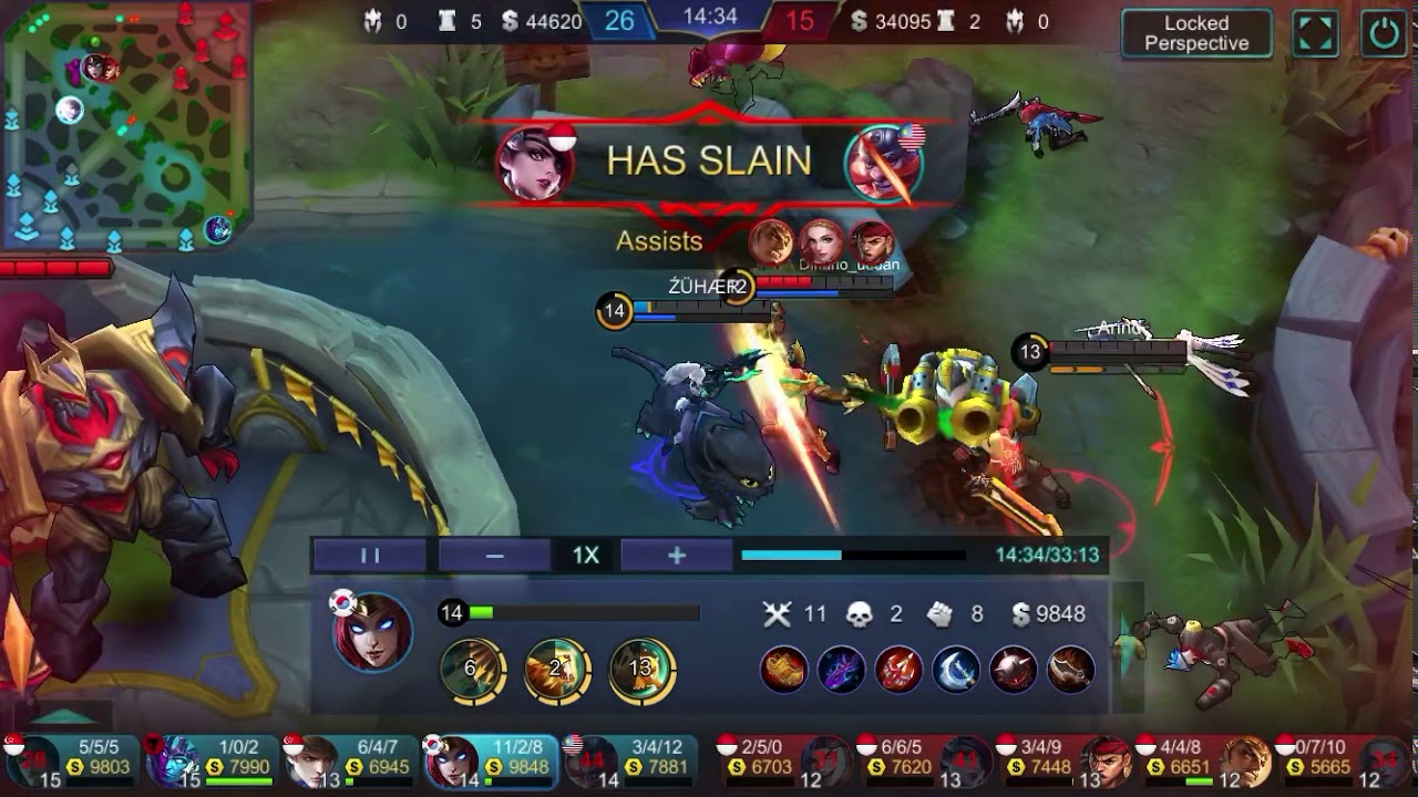 Irithel hampir SAVAGE one hit from lord .So funny lol