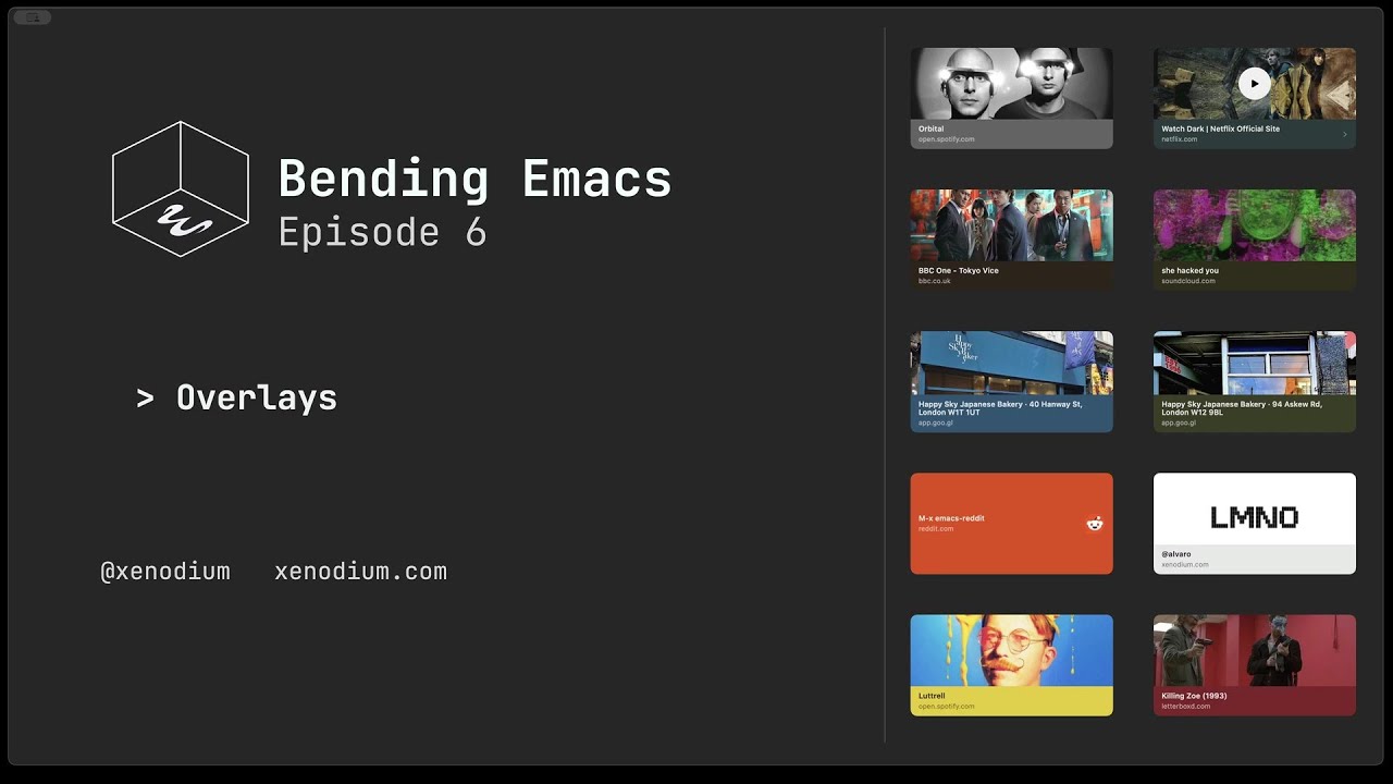 Bending Emacs - Episode 06: Overlays