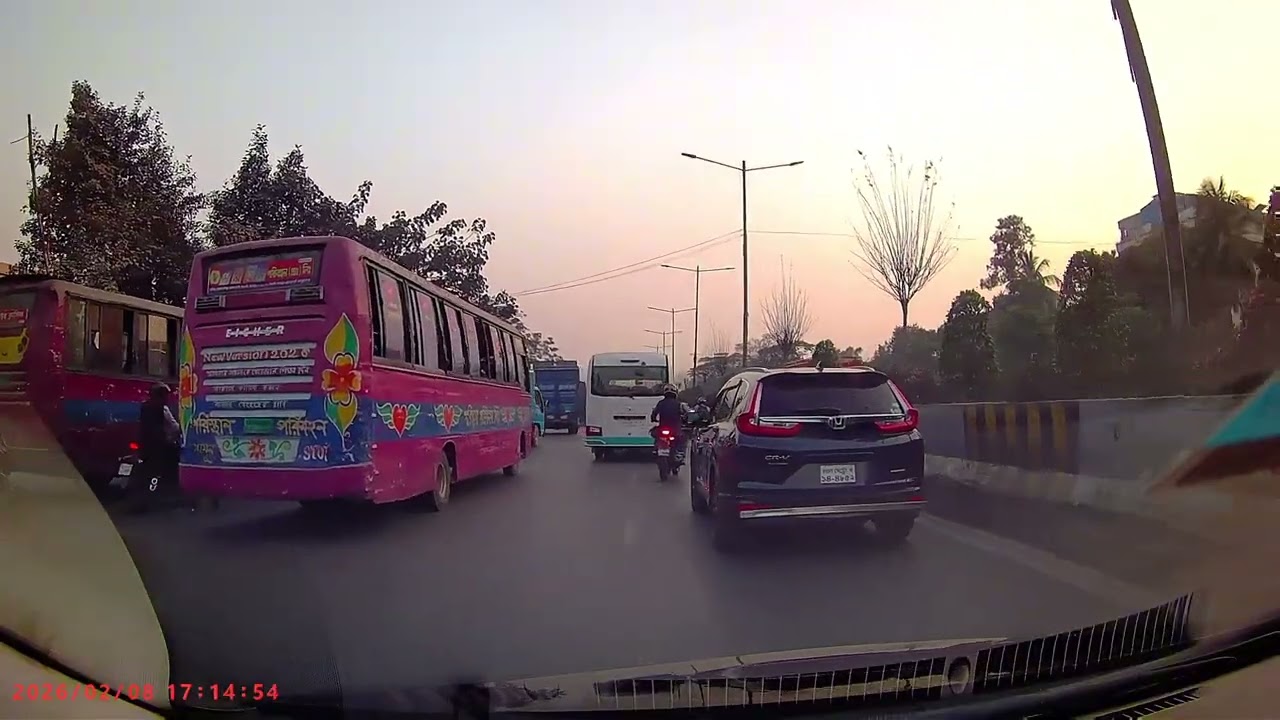 Commute Via Dhaka Elevated Expressway | Nikunja to Jurain | Feb 08, 2026
